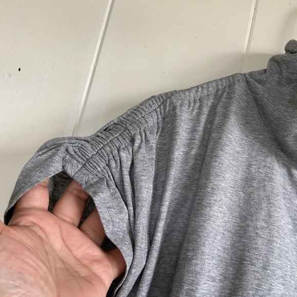 1- M. U. SPORTS Gray Embroidered Tunic Top - Picture 9 of 10